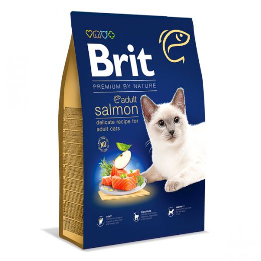 Brit Premium Cat Adult Salmon 8 kg