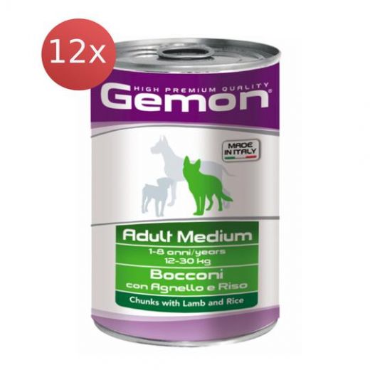 Conserve Gemon Miel și Orez 12X1250g - Câini Adulți